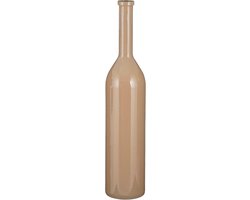 Mica Decorations Flesvaas groot - rioja - taupe - gerecycled glas - 21 x 100 cm