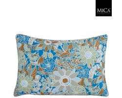 Mica Decorations Fleur Lendekussen - 60 x 40 x 10cm - Blauw
