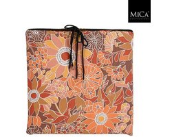 Mica Decorations Fleur Stoelkussen - 46 x 46 x 7cm - Oranje