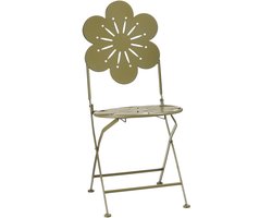 Mica Decorations Fleuri Bistrostoel - H93 x Ø41 cm - IJzer - Groen