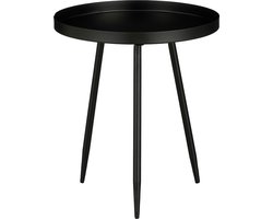 Mica Decorations Flores Bijzettafel - H38 x Ø34 cm - Metaal - Zwart
