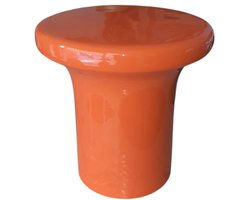 Mica Decorations Fynn bijzettafel oranje - H39,5 x D37,5cm