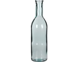Mica Decorations Glazen fles / bloemenvaas transparant 50 x 15 cm - Sierflessen