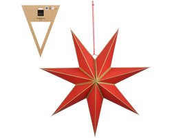 Mica Decorations Gonda ster hangend rood