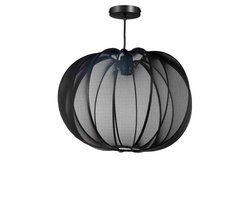 Mica Decorations Hanglamp Melon - 43x43x30 cm - Ijzer - Zwart