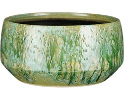 Mica Decorations Harris Schaal - 32.5x32.5x15 cm - Keramiek - Groen