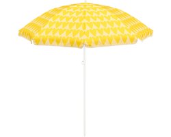 Mica Decorations Heart Strandparasol - H180 x Ø160 cm - Geel