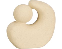 Mica Decorations Home Woondecoratie - L21 x B9 x H20 cm - Keramiek - Beige