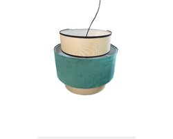 Mica Decorations Ibis Plafondlamp, hanglamp groen H42 x D45cm