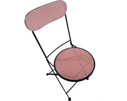 Mica Decorations Jaylee Stoel roze - 53 x 41 x 89 cm - Ijzer