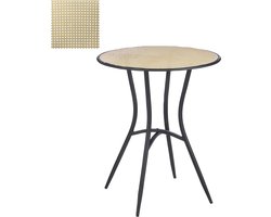 Mica Decorations Jaylee Tafel - H69 x Ø60 cm - Ijzer - Zwart