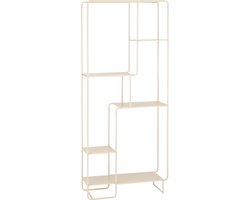 Mica Decorations Jules Open kast - L76 x B30 x H178 cm - Metaal - Lichtbruin
