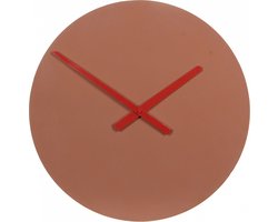 Mica Decorations Klok Tanger 4 X 45 Cm Beton Bruin/rood