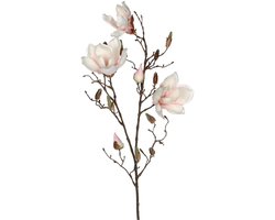 Mica Decorations Kunstbloem - magnolia - lichtroze - 90 cm - takken - Kunstbloemen boeketten