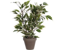 Mica Decorations Kunstplant Ficus - 40 cm - groene kamerplant