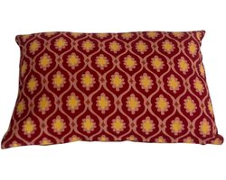 Mica Decorations - Kussen - Josefien - Bordeaux - 55x35 cm