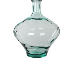 Mica Decorations Kyara Fles Vaas - H46 x Ø38 cm - Gerecycled Glas - Transparant
