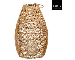 Mica Decorations Lantaarn - 43 x 28 cm - Bruin