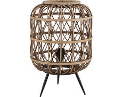 Mica Decorations Lea Tafellamp - H43 x Ø27 cm - Bamboe - Bruin
