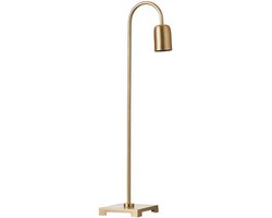 Mica Decorations lennart bureaulamp goud maat in cm: 11,5 x 11,5 x 57 E27 fitting