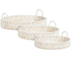 Mica Decorations Liam Dienblad Set van 3 - Wit