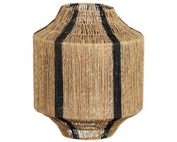 Mica Decorations Liliano Lantaarn - H36 x Ø30 cm - Jute - Zwart