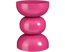 Mica Decorations Luna Bijzettafel - H46 x Ø32 cm - IJzer - Fuchsia