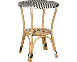 Mica Decorations Mandox Bistrotafel voor Buiten - H66 x Ø50 cm - Zwart, Wit
