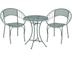 Mica Decorations Marseille Bistroset - Set van 3 - IJzer - Groen