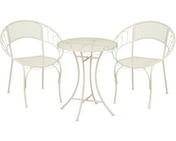 Mica Decorations Marseille Bistroset - Set van 3 - IJzer - Off-white