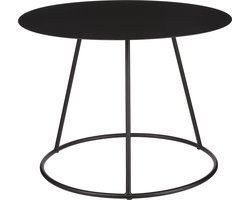 Mica Decorations Mita Salontafel - H44,5 x Ø60 cm - Metaal - Zwart