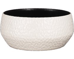 Mica Decorations Morris Schaal - 29x29x13 cm - Keramiek - Wit