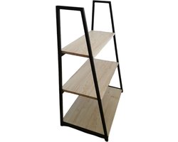 Mica Decorations Opbergrek / plantenstandaard l.bruin L60 x B35 x H82cm