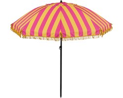 Mica Decorations Osborn parasol geel - Ø220 x 238 cm