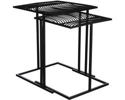 Mica Decorations Otilia side table zwart,  set van 2
