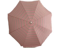 Mica Decorations Parasol Roze Ø160 cm – Tuinparasol 180 cm Hoog – Zonwering voor Balkon en Terras