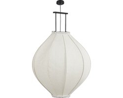 Mica Decorations Pego Hanglamp - H94 x Ø70 cm - Linnen - Off White