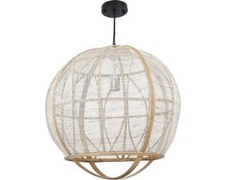 Mica Decorations Pella Hanglamp - H50 x Ø51 cm - Linnen - Beige