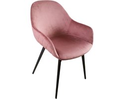Mica Decorations Pellis Stoel roze L65x B56 x H82cm