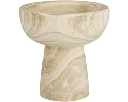 MICA DECORATIONS PIA DECORATIE SCHAAL OP VOET L.BRUIN - H25XD25CM