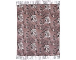 Mica Decorations Plaid Floria 150 X 130 Cm Plastic Bruin