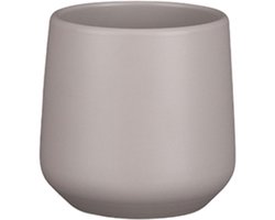 Mica Decorations Plantenpot - mat taupe - H13.5xD14 cm - keramiek - bloempot voor kamerplant