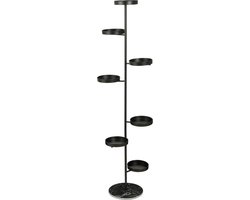 Mica Decorations Plantenstandaard Brutus - 48x20x172 cm - Ijzer - Zwart