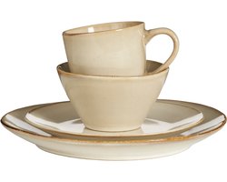 Mica Decorations Racco Serviesset 4 Persoons - Steengoed - Beige