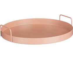 Mica Decorations Razz Dienblad - H6,5 x Ø35 cm - Metaal - Oranje