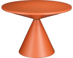 Mica Decorations Royale Bijzettafel - H42 x Ø60 cm - Metaal - Oranje