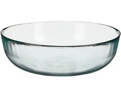 Mica Decorations Schaal Vamos - 30x30x8 cm - Gerecycled Glas - Transparent
