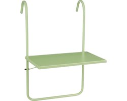 Mica Decorations Seatle Balkontafel - H57,5 x Ø38 cm - Metaal - Mintgroen
