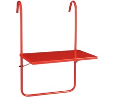 Mica Decorations Seatle Balkontafel - H57,5 x Ø38 cm - Metaal - Rood