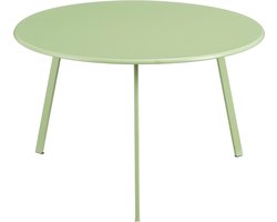 Mica Decorations Seatle Bijzettafel voor Buiten - H38 x Ø58 cm - Metaal - Mintgroen